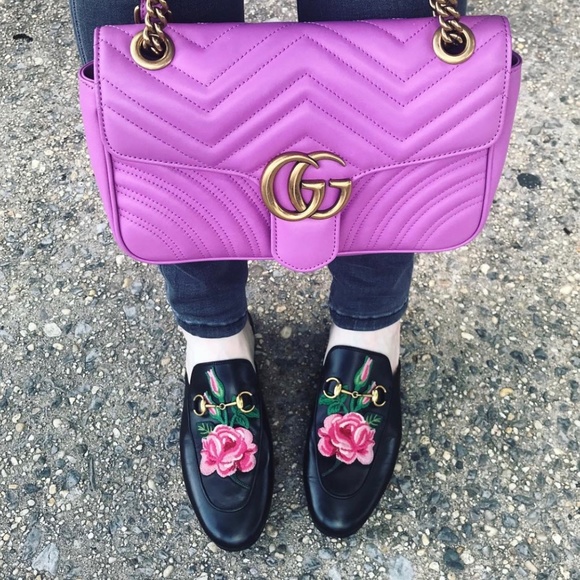 WOW! GORGEOUS SMALL GUCCI MARMONT BAG IN PINK - Picture 3 of 12